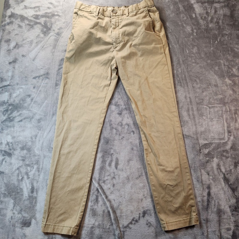 Banana Republic Pants Mens 32x32 Beige Lived-In Chino Slim Fit Stretch Khaki